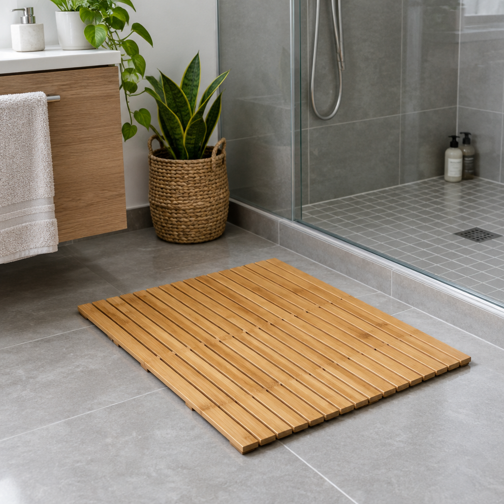Natural Bamboo Bath Mat